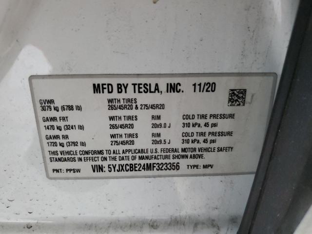 5YJXCBE24MF323356 Tesla MODEL X