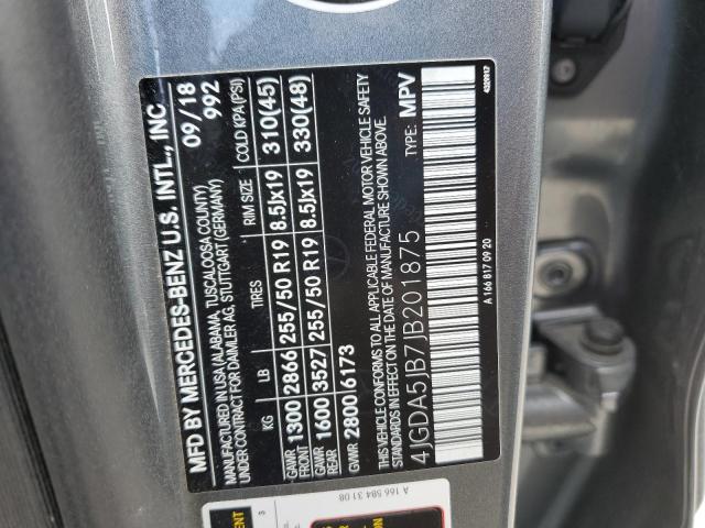 4JGDA5JB7JB201875 Mercedes-Benz GLE 350