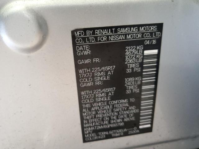 Nissan ROGUE S 2016 KNMAT2MV6GP693798 Image 12