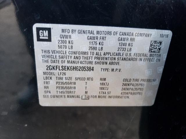 2GKFLSEK6H6205384 GMC Terrain Sle
