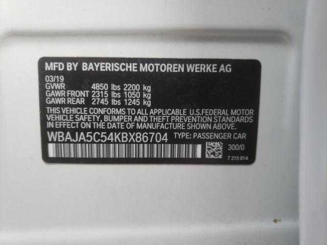 WBAJA5C54KBX86704 BMW 530 I