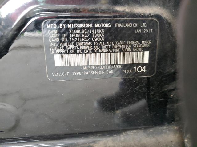 ML32F3FJXHHF18936 Mitsubishi Mirage G4 Es