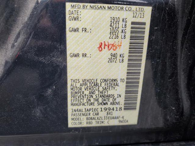 1N4AL3AP1EC199418 Nissan ALTIMA 2.5