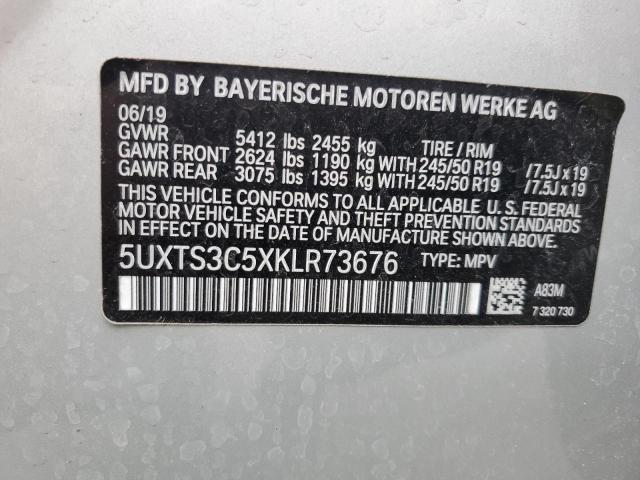 5UXTS3C5XKLR73676 BMW X3 Xdrivem40i