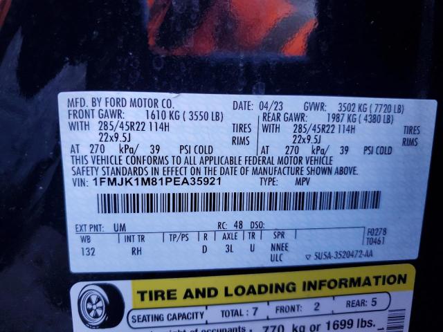 1FMJK1M81PEA35921 Ford Expedition Max Platinum