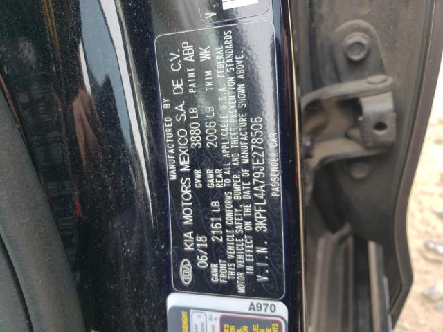 3KPFL4A79JE278506 KIA FORTE LX