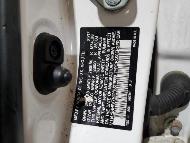 SHHFK7H29HU215990 Honda Civic Lx