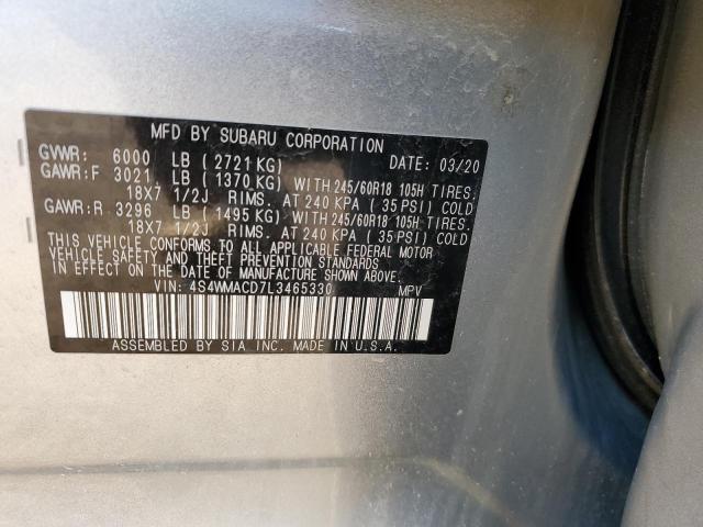 4S4WMACD7L3465330 Subaru Ascent Premium