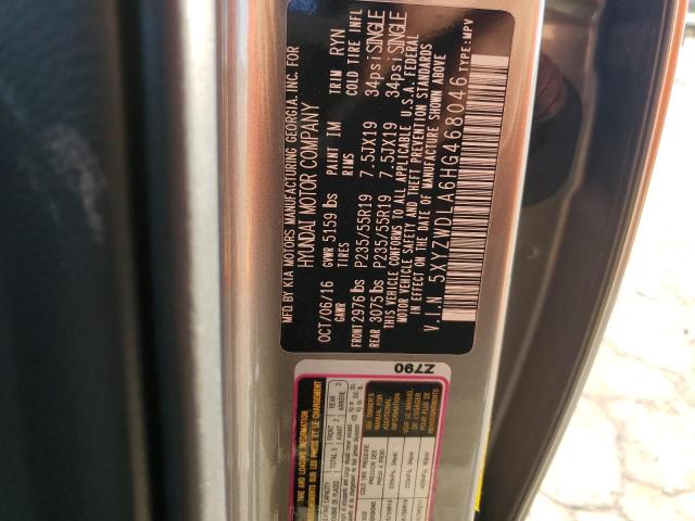 5XYZWDLA6HG468046 Hyundai SANTA FE SPORT
