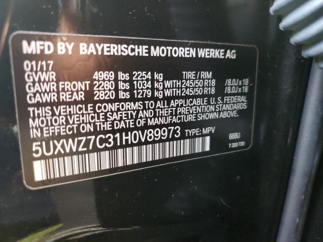 5UXWZ7C31H0V89973 BMW X3 Sdrive28i