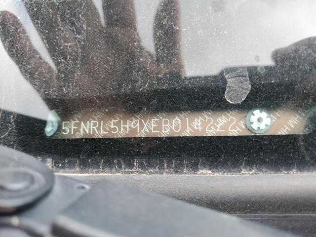 5FNRL5H9XEB014222 Honda Odyssey Touring