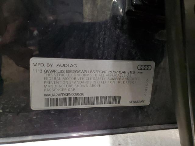 WAUA2AFDXEN009536 Audi A8 QUATTRO