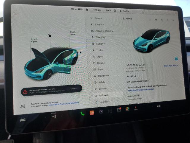 5YJ3E1EB9NF161387 Tesla MODEL 3