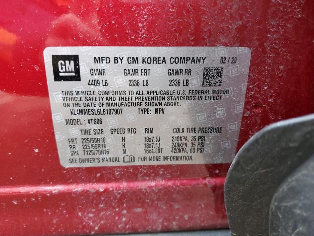 KL4MMESL6LB107907 Buick Encore Gx Select