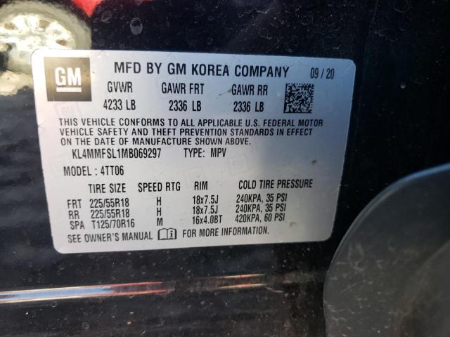 KL4MMFSL1MB069297 Buick Encore Gx Essence
