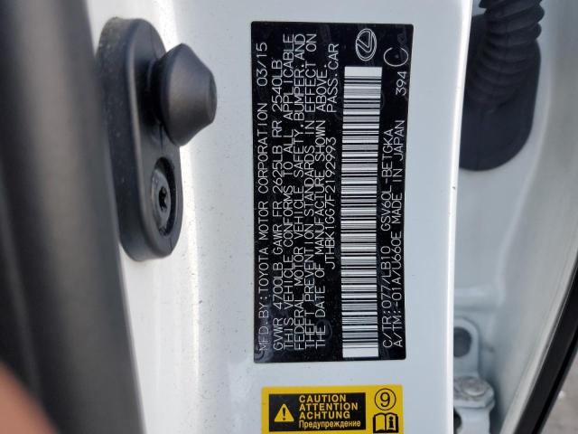 JTHBK1GG7F2192993 Lexus ES 350