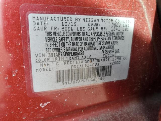 3N1AB7AP6FL685428 Nissan SENTRA S