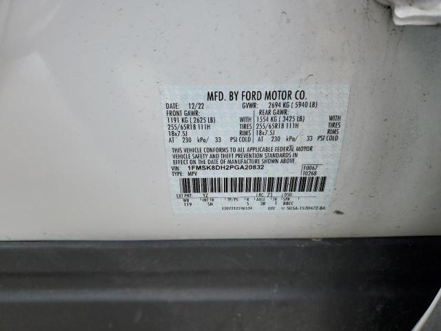 1FMSK8DH2PGA20832 Ford EXPLORER XLT