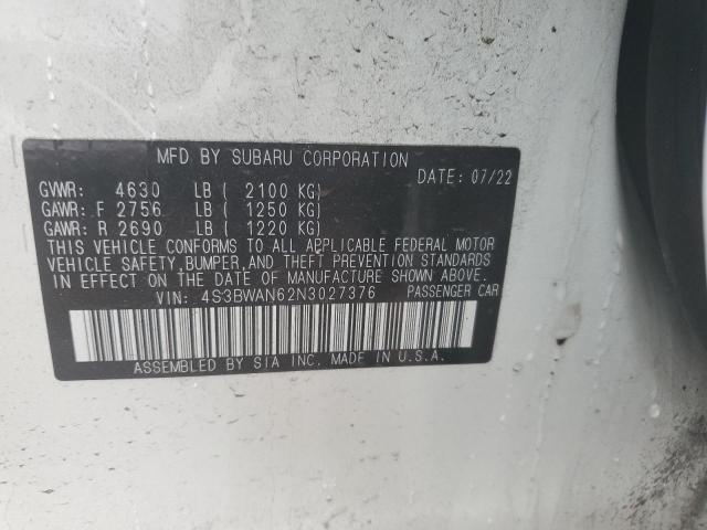 4S3BWAN62N3027376 Subaru Legacy Limited