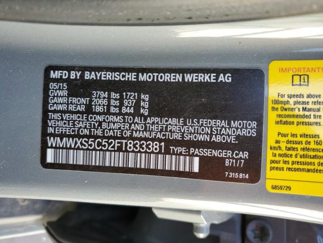WMWXS5C52FT833381 Mini Cooper