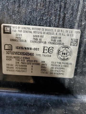 3GTU2VECXEG423490 GMC Sierra K1500 Slt