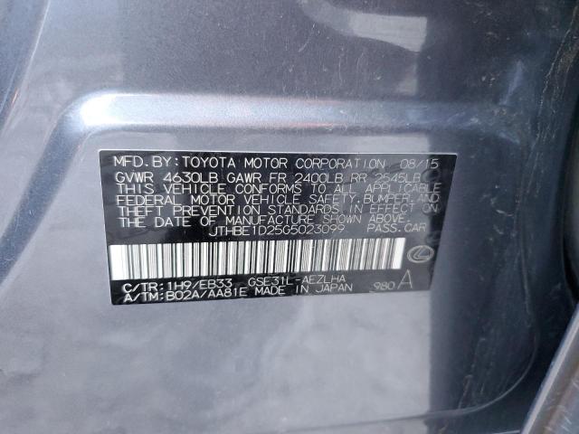 JTHBE1D25G5023099 Lexus IS 350