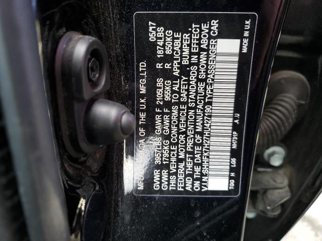 SHHFK7H27HU427190 Honda Civic Lx