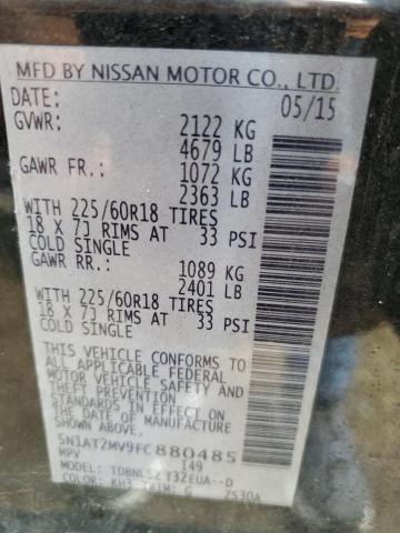 5N1AT2MV9FC880485 Nissan ROGUE S