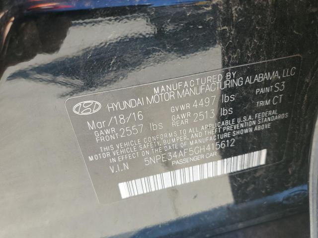 5NPE34AF5GH415612 Hyundai Sonata Sport