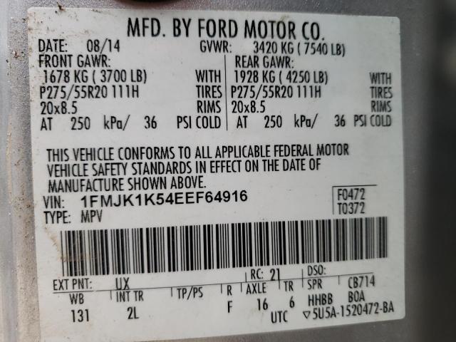 1FMJK1K54EEF64916 Ford Expedition El Limited