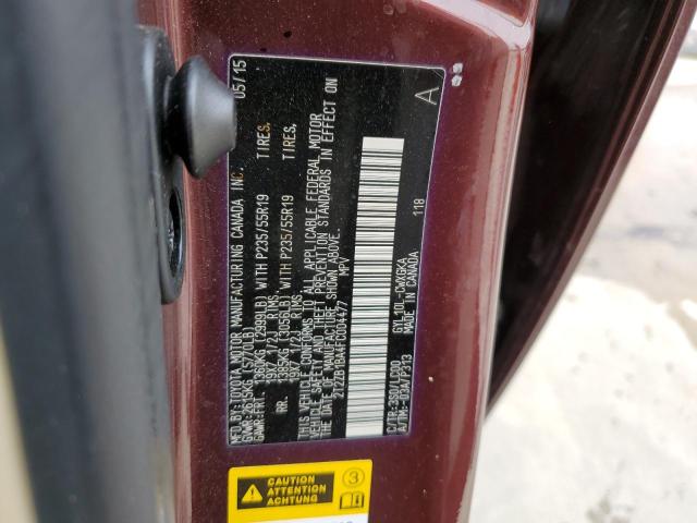 2T2ZB1BA4FC004477 Lexus RX 450H