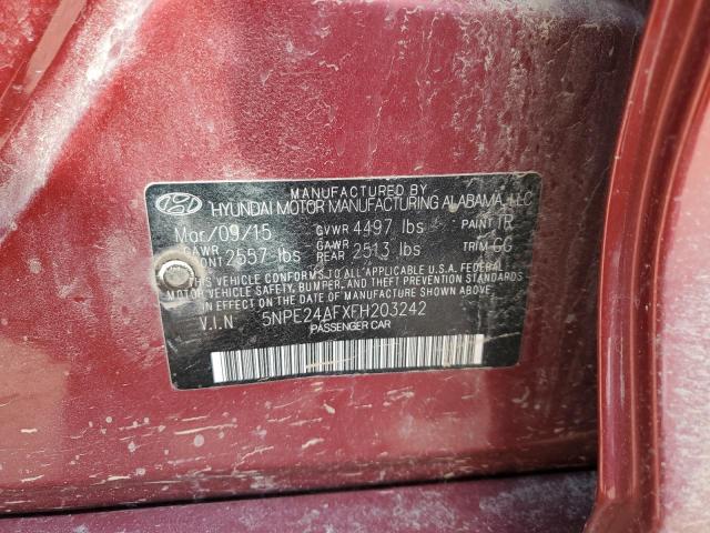 5NPE24AFXFH203242 Hyundai SONATA SE
