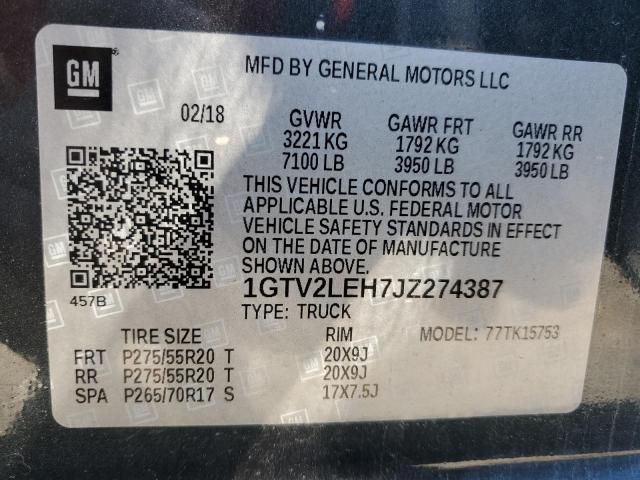 1GTV2LEH7JZ274387 GMC Sierra K1500