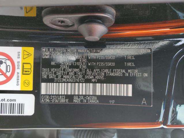 2T2ZZMCA9GC016122 Lexus RX 350