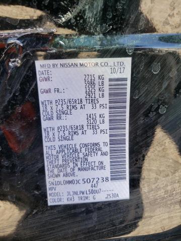 5N1DL0MM0JC507238 Infiniti QX60
