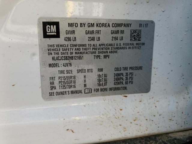 KL4CJCSB2HB121651 Buick Encore Essence