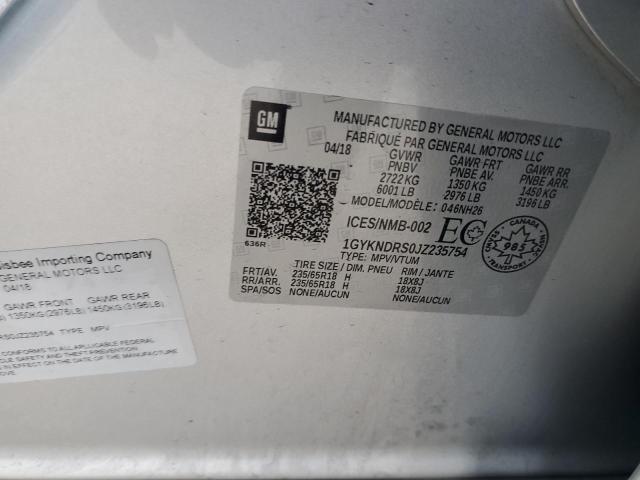 1GYKNDRS0JZ235754 Cadillac XT5 LUXURY