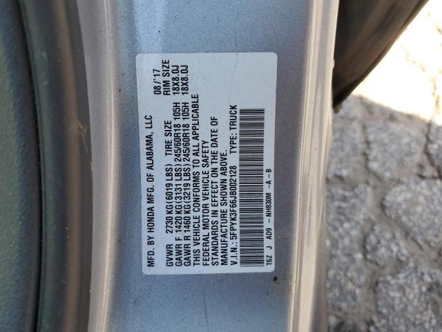 5FPYK3F66JB002128 Honda Ridgeline Rtl
