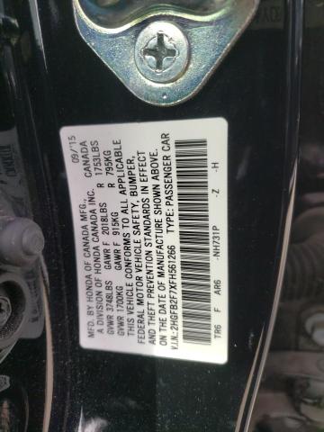 2HGFB2F7XFH561266 Honda CIVIC SE