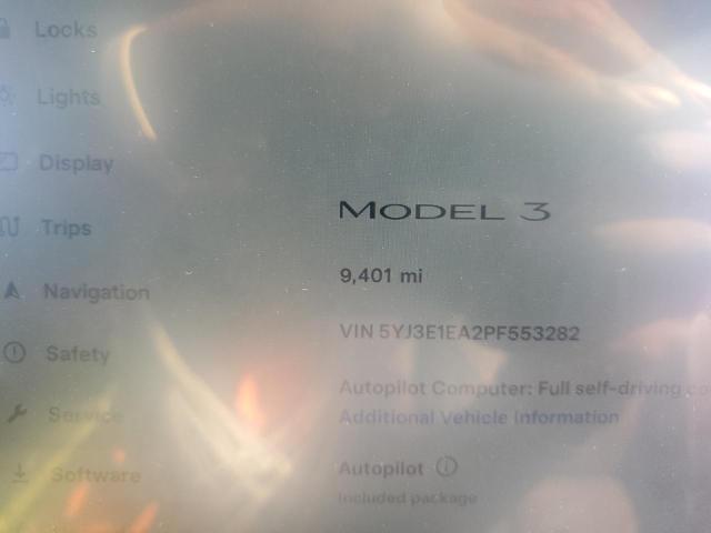 5YJ3E1EA2PF553282 Tesla MODEL 3
