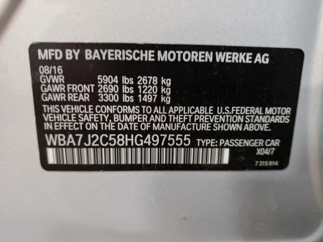 WBA7J2C58HG497555 BMW 740 Xe