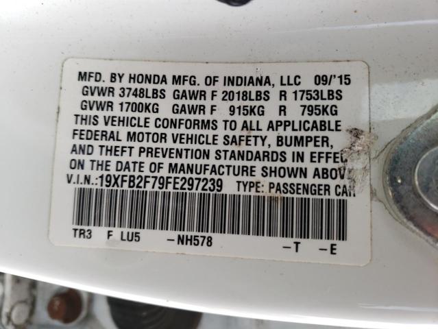 19XFB2F79FE297239 Honda CIVIC SE
