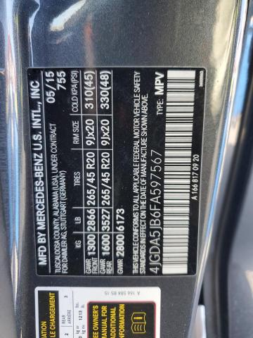 4JGDA5JB6FA597567 Mercedes-Benz ML 350