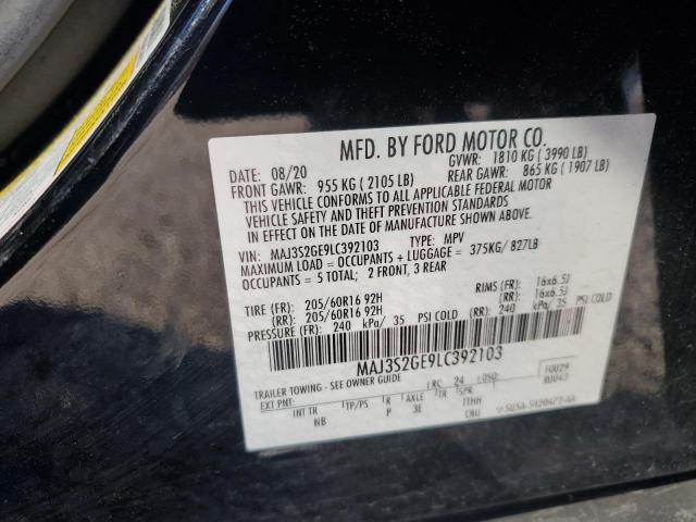 MAJ3S2GE9LC392103 Ford Ecosport Se
