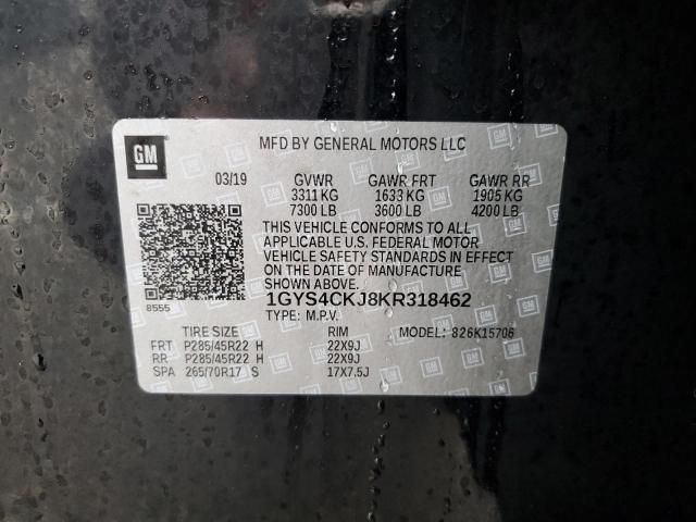 1GYS4CKJ8KR318462 Cadillac Escalade Premium Luxury
