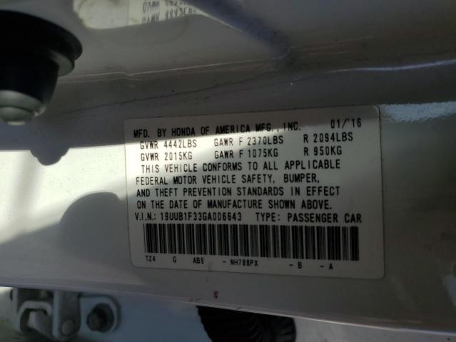 19UUB1F33GA006643 Acura TLX