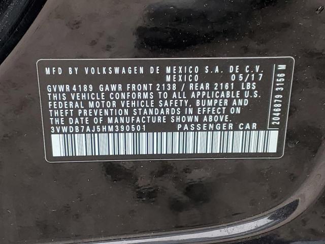 3VWDB7AJ5HM390501 Volkswagen JETTA SE