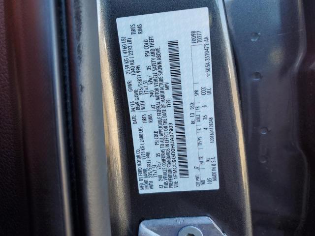1FMCU9GD0HUA07903 Ford ESCAPE SE