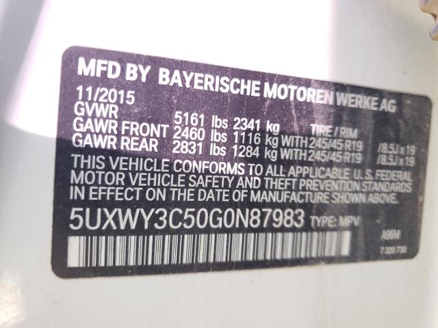 5UXWY3C50G0N87983 BMW X3 Xdrive28d
