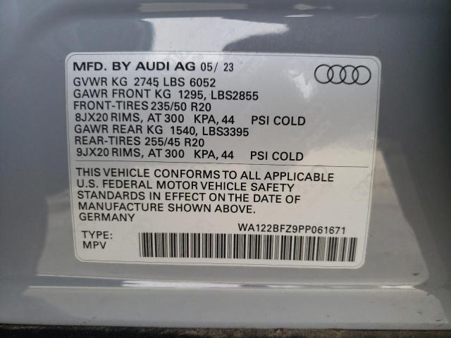 WA122BFZ9PP061671 Audi Q4 E-tron Sportback Premium